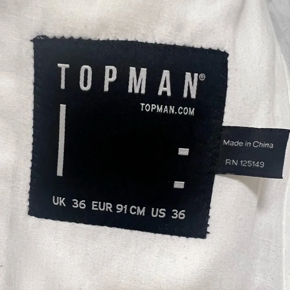 Topman Light Gray Chambray Blazer‎